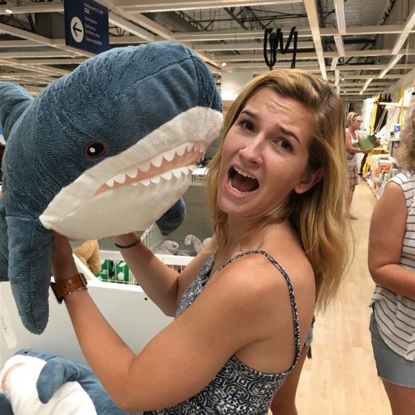 Shark pillow stuffed animal ikea kids toy